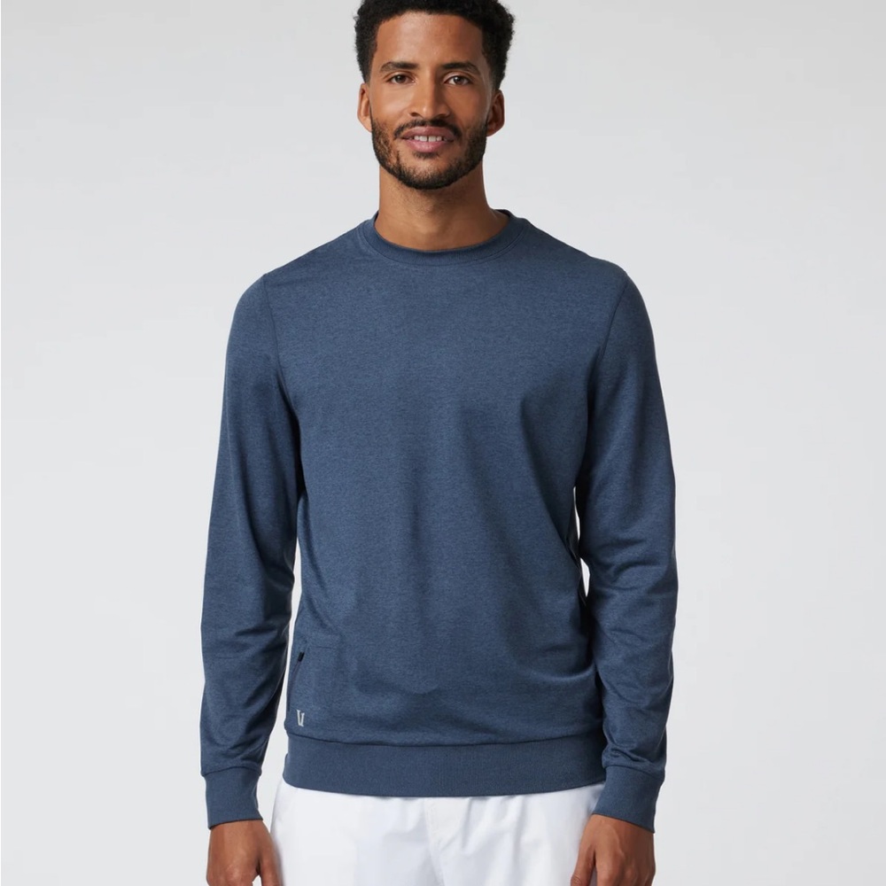 Vuori Ponto Performance Crew - Blue - XXL